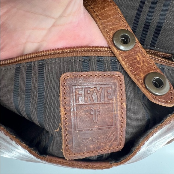 FRYE Melissa Saddle Bag Leather Cognac Crossbody - Picture 15 of 16